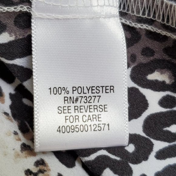 Apt. 9 Mixed Animal Print Career Button Up Sleeveless Top Blouse Size XSP - Picture 10 of 10